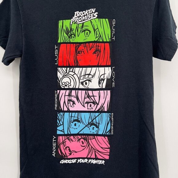 Broken Promises Choose Your Fighter Unisex Short Sleeve Black T-Shirt S - Picture 2 of 7